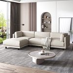 Merax Convertible Sectional Sofa, L Shaped Couch with Reversible Chaise