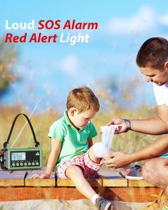 Roxicosly Emergency Solar Radio – Portable Hand Crank, AM/FM, Weather Alert