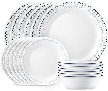 Corelle Vitrelle Dinnerware Set, Caspin Lace (18-Piece Set)