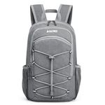 G4Free 12L Mini Hiking Daypack, Small Hiking Backpack Compact Outdoor Shoulder Backpack for Travel Cycling(Grey)