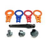 OTOM Motorcycle Shock Absorber 50/49/35mm Fork Cap Wrench, Front Fork Compression Valve Removal Tool for XC-W/EXC 125/150/250/350/450/500 SX/SXF/XC/XC-F Fork Cap Puller Tools
