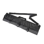 MAGARROW Archery Takedown Bow Case Recurve Bow Holder Bag with Adjustable Shoulder Strap (Black)