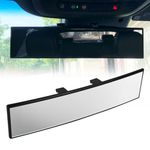 ds. distinctive style Wide Rear View Mirror Clip On 12 Inch Universal Panoramic Convex Interior Wide Angle Mirror