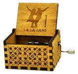 Nostalgish La La Land Music Box Hand Crank Wooden Musical Boxes Music Box - Unique Gift (Wood, La La Land)