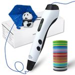 GEEETECH TG-17 3D Pen, with Random 28 colors PLA Refills. Decent Gifts for Kids and Adults. Intelligent 3D Printing Pen with LED Display and USB Charging.5 gears of speed.Intelligent sleep mode. Non-Clogging