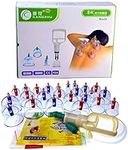 Kangzhu KANGZHU24 24-Cup Biomagnetic Chinese Cupping Therapy Set, Multicolored