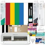 Cricut Joy Xtra Cutting Machine with Rainbow Smart Vinyl Sampler Packs and Tools Bundle - Beginner Portable Bluetooth Compatible Craft Cutting Machine and Cutting Materials