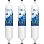 PURELINE GXRTQR Water Filter Replacement. Compatible with GE GXRTQR and GXRTQ. Triple Action Filtration with Advanced Carbon Block. (3 Pack)