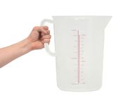 Acense Polypropylene Measuring Jug, Precise Measurement, Perfect Narrow Stem, Spillage-Free, Multi-Purpose Flour, Ground Almonds, Sugar, Milk, Oil, Dishwasher Safe, Capacity: 5ltr/176fl.oz