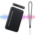 62GB Digital Voice Recorder, OnceJoy Digital Voice Recorder with Metal Shell and Noise Reduction, for Personal Memo