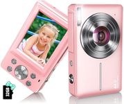 Digital Camera Newest 1080P 44MP Digital Cameras, Digital Point and Shoot Camera for Kids with 16X Zoom, Anti-Shake, Compact Small Travel Camera for Beginner Children Boys Girls Teens Gift