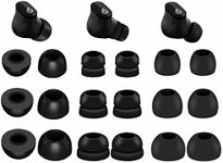 9 Pairs Ear Tips Kit Compatible with Beats Studio Buds, Silicone Double Flange and Memory Foam Tips S/M/L Replacement Noise Reduce Fit in Case Eartips for Beat Studio Buds - Black