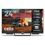 Cello Ctrav-24TZ 24" Tizen OS Smart LED 12V Traveller TV, By Samsung, Built in Satellite, Gaming Hub, Pitch Perfect Speakers, Bluetooth, Netflix, UK Made, ideal for Motorhomes, HGVs & Boats
