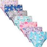 Cczmfeas Girls Kids Toddler Hipster Briefs Super Soft 100% Cotton Underwear Panties (A-7 Pack, 5T/4-5 Years)