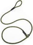 Reflective Slip Leads for Dogs,6FT x 1/2" Dog Leash Heavy Duty Strong Rope Lead for Large, Medium Dogs, No Pull Pet Training Leash(Green, Large(1/2in-6ft))