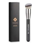 TEOYALL Angled Kabuki Foundation Brush, Dense Synthetic Contour Brush for Bronzer Liquid Foundation Cream Powder Blending Buffing Stippling Brush (170)