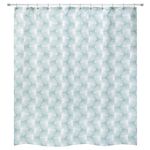 Nicole Miller - Shower Curtain, Polyester Curtain, Chic Bath Decor (Kendall Collection, Oasis)