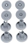 (pkt 8) Dishwasher Bottom Basket Wheels for Dishlex Lower Rack Rollers 50286965-004 DX102SK DX303SK DX2-3SK DX303SL DSF6105X SSF6105W DSF6105W SSF6105X DX103WK