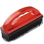 VITAZOO Pet Hair Remover Brush - Remove Cat and Dog Hair from Clothes Carpet Furniture Car - Rubber Cleaning Brush for Hairs on Carpets Stairs Sofa Vehicle Interior - Red