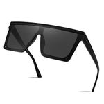 FEISEDY Fashion Oversize Siamese Lens Sunglasses Women Men Succinct Style UV400 B2470