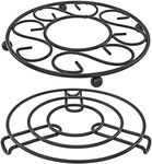 Southern Homewares Metal Pot Mat Hot Cookware Trivet Holder Stand Durable Stylish Designs for Counter-tops Tables, Set of 2