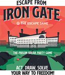 Pressman The Escape Game: Escape from Iron Gate - The Puzzle Completing, Drawing, Acting and Trading Prison Break Party Game, Multi Color