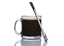 JoGo - Portable Coffee and Tea Brewing Straw - Reusable Coffee Maker Made of Stainless Steel with Single Serve Strainer - Filter Function for Hot and Cold Brew - Ideal for Coffee and Loose Leaf Teas