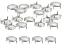 uxcell 160Pcs Silver Round Dome Riv