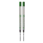 Monteverde Fine Point Capless Gel Refill for Parker Ballpoint Pens - Green (Pack of 2)