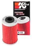 K&N Powersports Oil Filter - Cartridge 41x69mm compatible with KTM, Husqvarna, Husaberg, Polaris, Beta (KN-155), Black