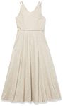 Speechless Girls' Full Length Pleaded Party Dress, Gold, 8