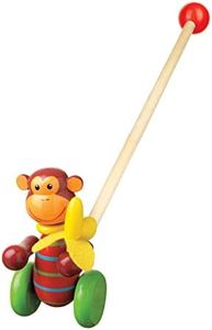Orange Tree Toys- Spingere Lungo, Colore Scimmia, Unboxed, OTT02849