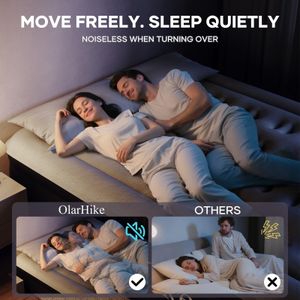 OlarHike Double Air Mattress – Black Inflatable Bed