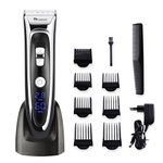 Surker Model RFC-688BA Electric Foil Hair Trimmer for Men with Clean & Charge Station, Electric Men's Women’s Hair Clippers Cutter Clippers Shavers, Cordless Shaving System