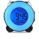 Banne Bon Loud Alarm Clock for Heavy Sleepers with Optional Alarm Dual Alarm Setting Snooze Function Night Light Bedside Battery Powered Clock