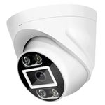 4MP 3.6mm Wide Lens H.265 PoE Dome W/Audio Security Camera,Indoor/Outdoor Weatherproof,AI Color Night Vision,Compatible NVR/RTSP