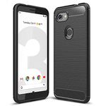 Lustree Back Cover for Google pixel 3 (Silicone|Black)