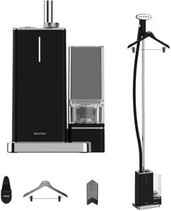 STEAMONE - Steamer Defroisseur Vapeur vertical 2000W 45g/min - Fer Vertical Autonomie 80min (1,2L) - Cable 2m - Élimine 99,99% d'Impuretés - Prêt en 45s - Intuitif, Compact, Performant - EUES200B