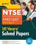 Arihant NTSE (National Talent Search Examination) MAT + SAT | 16 Years Solved Paper for Class 10 2023 | With Detailed and Authentic Explanations