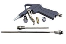 Jon Bhandari Tools Metal Air Dust Blow Gun (Grey and Silver) -Set of 5 Pieces