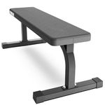 Synergee Flat Bench Workout Bench –Perfect for Pressing Exercises – Weight Bench for Dumbbell & Barbell Press Workouts – Great for Commercial, Garage and Home Gym