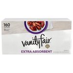 Vanity Fair Extra Absorbent Premium Paper Napkins, 160 Count, Disposable Napkins Made Soft and Strong for Messy Meals and Everyday Use