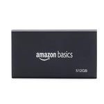 amazon basics Portable SSD 512GB, Upto 2000MB/s, External SSD, USB 3.2 Gen 2x2, USB-C