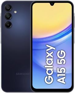 Samsung Galaxy A15 5G Smartphone Factory Unlocked Android Mobile Phone, 128GB, Blue Black