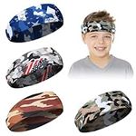 4 Pieces Kids Sports Headbands Athl