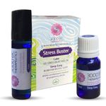 3000 BC Therapeutics Stress Buster Combo Pack of 2- Calm Stress Relief Roll On (9ml) & Sleep Easy Blend (10ml) for Restful Sleep and Inner & Outer Wellness, Pure Essential Oil Blend, Ayush Certified