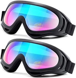 LOEO 2-Pack Snow Ski Goggles, Snowboard Goggles for Kids, Teens, Youth, Adults