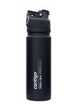 Contigo Free Flow stainless steel drinks bottle, 100 % leakproof, large BPA-free insulated thermal water bottle, keeps drinks cold for up to 29 hours, premium outdoor insulated sports bottle, 700 ml