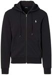 Polo Ralph Lauren Mens Fleece Zip Hoodie, (Fall/Winter 2020) Polo Black, L