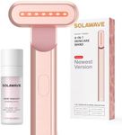 Solawave 4-in-1 Radiant Renewal Facial Wand & Skin Therapy Serum Bundle | Red Light Therapy for Face and Neck | Galvanic Skincare Wand & Massager | Anti-Aging Wrinkle Reduction | Solawave Original